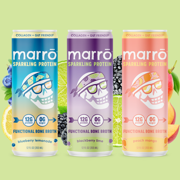 marrō Variety Pack | Dairy Free Bone Broth Drink for Post-Workout